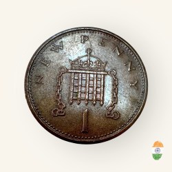 One Penny Queen Elizabeth Copper Issue Very Unique and Rare