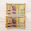 Rs 200 India Banknote Super Solid Fancy Number Twin Set 999999 and 1000000 GEM UNC Unique and Rare