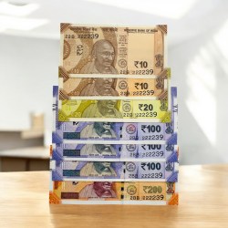 Rs 10 to 200 India Banknote Super Solid Fancy Number Heptagon Set 2BB GEM UNC Unique and Rare