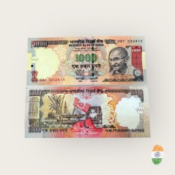 J24 Rs 1000 Republic India Signature Series Signed By Y V Reddy Issue Inset L 2008 Unique and Rare