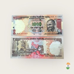 J40 Rs 1000 Republic India Signature Series Signed By D Subharao Inset L 2012 Issue Unique and Rare