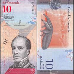 Venezuela 10 Bolivar Soberano Banknote 2018 P103a UNC Unique and Rare