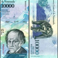 Venezuela 10000 Bolivar Fuerte Banknote 2017 P98b UNC Unique and Rare