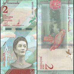 Venezuela 2 Bolivar Soberano Banknote 2018 P101a UNC Unique and Rare