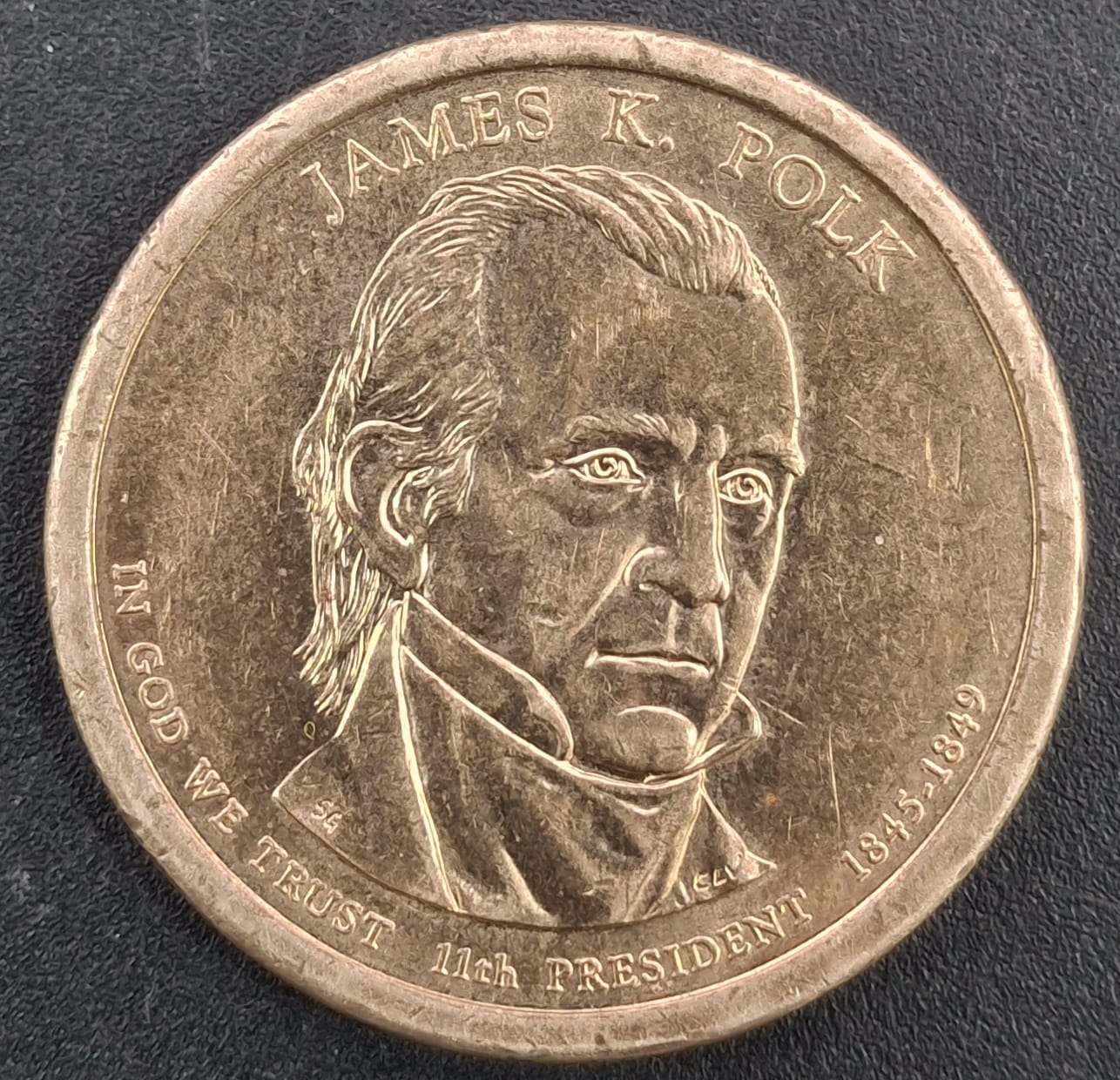 United States 1 Dollar 2009 James K. Polk Commemorative issue RARE COIN # I-818