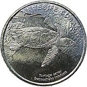 COSTA RICA, 50 COLONES, 2023, Hawksbill Turtle, UNC Condition.