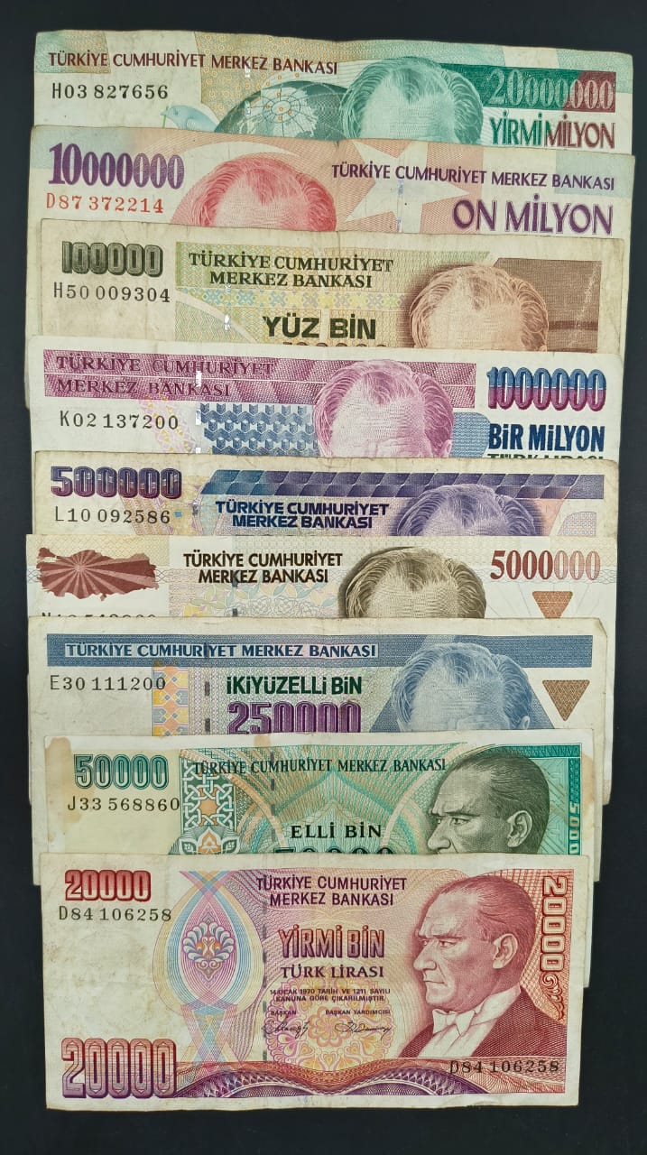 TURKEY Big Size Big Denomination Rare (18 Pcs Set) Lowest Price - Image 3
