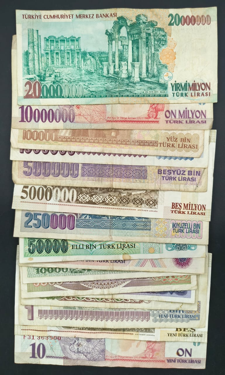 TURKEY Big Size Big Denomination Rare (18 Pcs Set) Lowest Price - Image 2