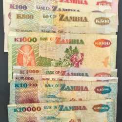 Alternative view of Zambia Big Size Big Denomination Rare (11 Pcs Set) Lowest Price