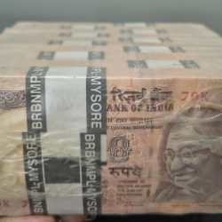 10 Rupees Sealed Pack Rim Old Issue D.subbarao ( plane insert ) 1000 Notes 10 Bundle