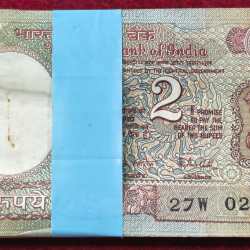 2 Rupees Satellite Governor R.n.malhotra Rare Serial Packet with Fancy Number Ending 786