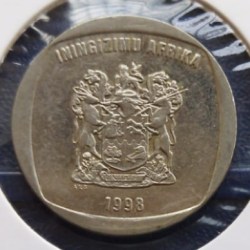 Alternative view of South Africa, 5 Rand, 1998, KM #166, Condition as per image.