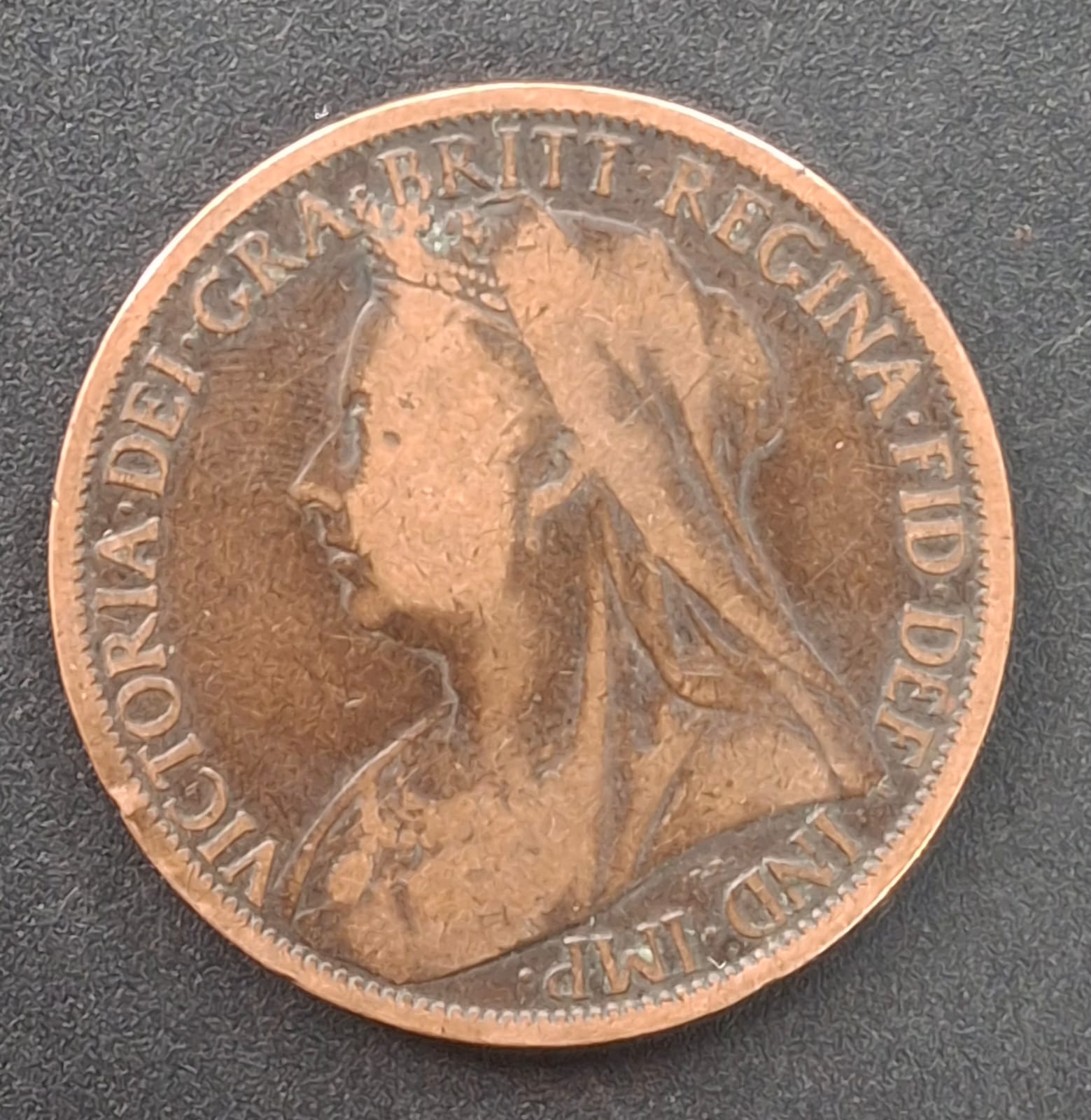 United Kingdom 1 Penny 1899 Victoria RARE COIN #A-401 - Image 2