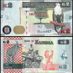 Zambia 2 Kwacha Banknote 2022 P56a4 UNC Unique and Rare