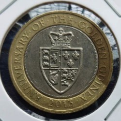 United Kingdom, 2 Pounds, 2013, 350th Anniversary of the Golden Guinea, KM# 1241, Condition as per image.