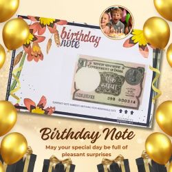 Re 1 Birthday Note Choose your Date of Birth and it will be Delivered to you