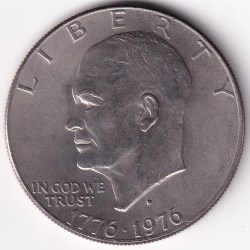 Eisenhower United States of America 1976 One Dollar 38 mm Copper Nickel Coin