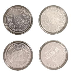 Alternative view of Uttrakhand Ministry Char Dhamm Four Aluminium Coin Set Rare
