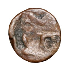 Alternative view of Copper Coin of Ramagupta (AD 375-376) of Gupta Dynasty - Lion Type V.Rare