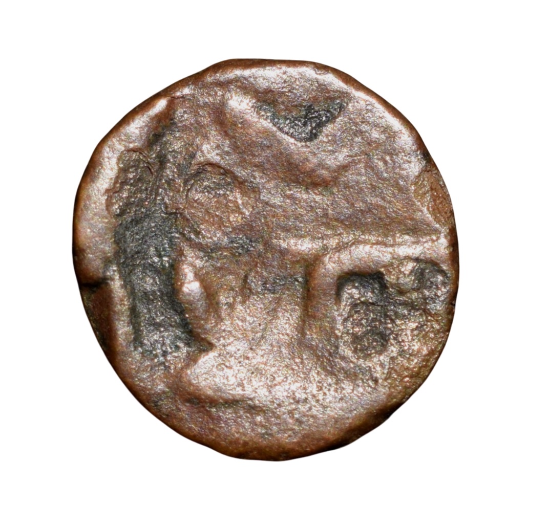 Copper Coin of Ramagupta (AD 375-376) of Gupta Dynasty - Lion Type V.Rare - Image 2