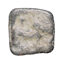 Lead Coin of Rudrasen III? of Western Kshatrapa(AD 348-78) Bull Facing right/3-Arched Hill & Date in Brahmi