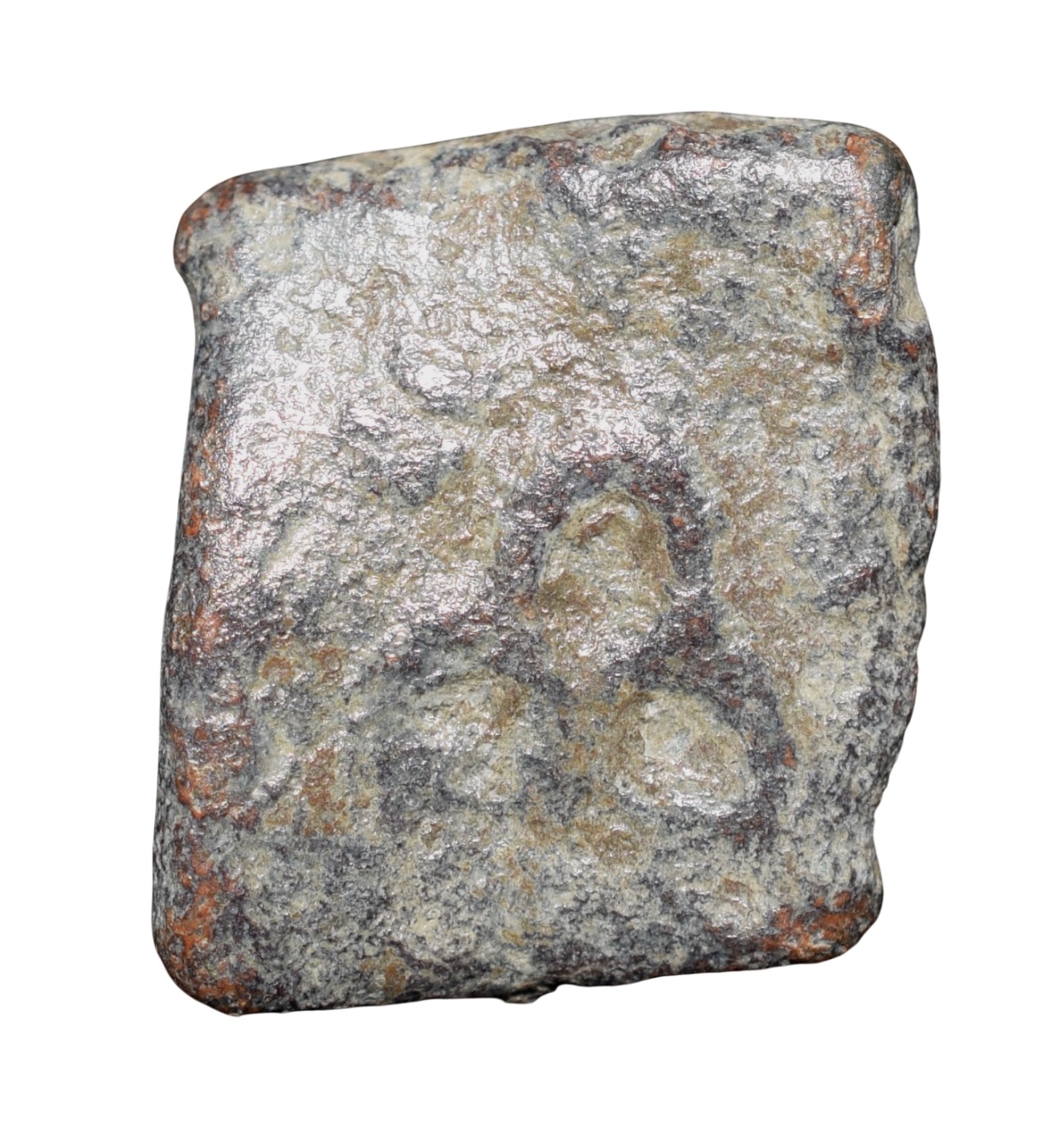 Lead Coin of Western Kshatrapa - Rudrasena III? (3rd Cen. AD) with 3-Arched Hill Rare