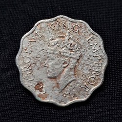 1ANNA 1946 GEORGE VI KING EMPEROR COIN