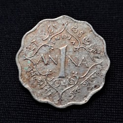 Alternative view of 1ANNA 1946 GEORGE VI KING EMPEROR COIN