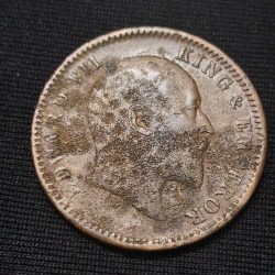 Alternative view of ONE QUARTER ANNA 1909 EDWARD VII KING AND EMPEROR