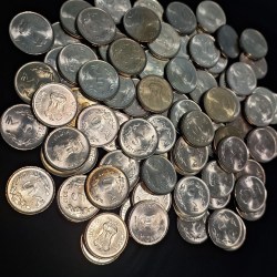 5 RUPEE 2017 NOIDA MINT BRILLIANT CONDITION COIN LOT OF 20 PICS