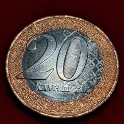 ANGOLA 20 KWANZAS COIN GEM UNC CONDITION COIN