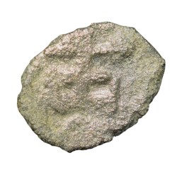 Copper-Alloy Coin of Magh Dynasty of Kausambhi (3rd Cen. AD) with Tree Railing Fractional Uniface