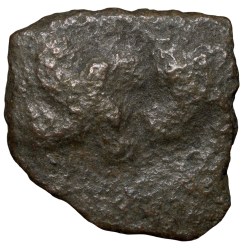 Copper Coin of Bharuch(200 BC) with Bold Decorative Svastika/Mahakal . . .