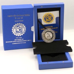 250 Years of Mazagon Dock Shipbuilders limited(Denomination of `250) Proof -Wooden Packing