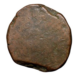 Alternative view of Copper Paisa of Bhopal State (17th - 18th Cen. AD) of Pindhari Struck Type KM C21c Rare