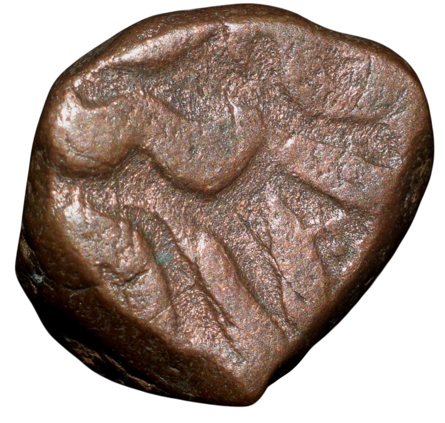 Copper 1/4 Tanka of Sikander Shah Lodi(AD 1488-1517) of Delhi Sultanate D710 - Image 2