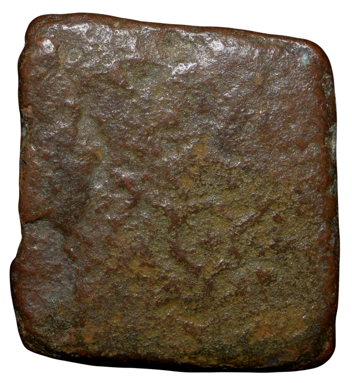 Copper Coin of Satavahan Dynasty (1st Cen. BC) from Vidarbha(Pusad) Region with Elephant - Image 2