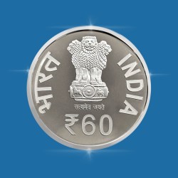 Alternative view of DIAMOND JUBILEE OF BIRLA INSTITUTE OF TECHNOLOGY & SCIENCE, PILANI KOLKATA MINT RARE ((PROOF SET))