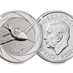 UK 2024 Six Decades of 007: 1980s BU £5 Pack Royal mint ishu uncirculated set