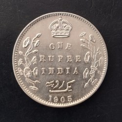 Alternative view of British India Emperor & king Edward VII YEAR:1905 Condition as per image Same and similar piece available