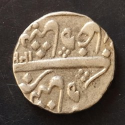 Alternative view of INDIA🇮🇳 PRINCELY STATE ........ BARODA STATE M. ANAND RAO JI SILVER RUPEE WT 10.8 GM EXCELLENT Condition. Same and similar piece available