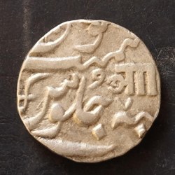 INDIA🇮🇳 PRINCELY STATE ........ BARODA STATE M. ANAND RAO JI SILVER RUPEE WT 10.8 GM EXCELLENT Condition. Same and similar piece available