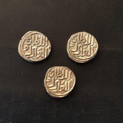 Alternative view of Muhammad Bin Tughluq (AH725-752/1325-1351AD) Billon Six Gani Coin of Muhammad Bin Tughluq of Tughluq Dynast... EXCELLENT CONDITION AS IMAGES 3 piece given Same and similar piece available