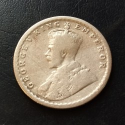 SILVER🥈BRITISH INDIA YEAR 1915 RARE Half RUPE rare Wt 5.8 g CONDITION. As IMAGES Same and similar piece available