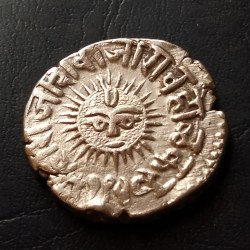 INDIAN PRINCELY Indore State Shivaji Rao Holkar Indore State, Shivaji Rao Holkar (VS 1943-1960 1886-1903 AD), Posthumously in the name of Shah Alam II (AH 1174-1221, 1759-1806 AD), Silver Rupee, 11.18 gms, Same and similar piece available