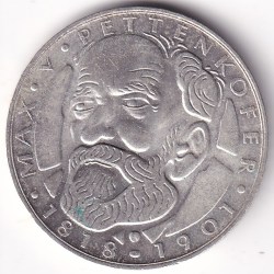 5 Mark 1968 Max Pettenkofer Germany Silver Unc Coin