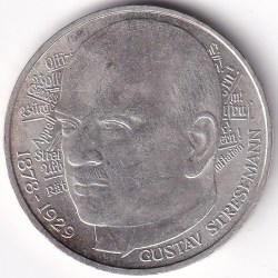 5 Mark 1978 Gustav Stresemann Germany Silver Unc Coin