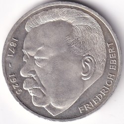 5 Mark 1975 Friedrich Ebert Germany Silver Unc Coin