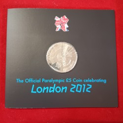 Alternative view of The Official Paralympic 5 Pound Coin Celebrating LONDON 2012 Year Proof Coin Set