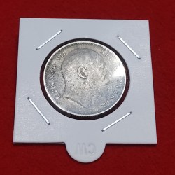 Alternative view of ONE RUPEE SILVER COIN KING EDWARD VII BOMBAY MINT WEIGHT 11.66 GMS